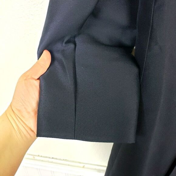 Esther Wolf Rare Vintage Elegant Black Double-Breasted Coat Size Medium - Picture 13 of 16